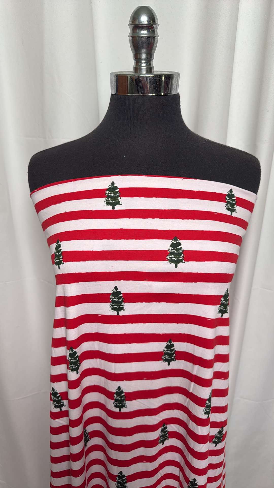 Stripe Trees - Pima Cotton Interlock - 2 Yard Cut – Amandasbundles.com