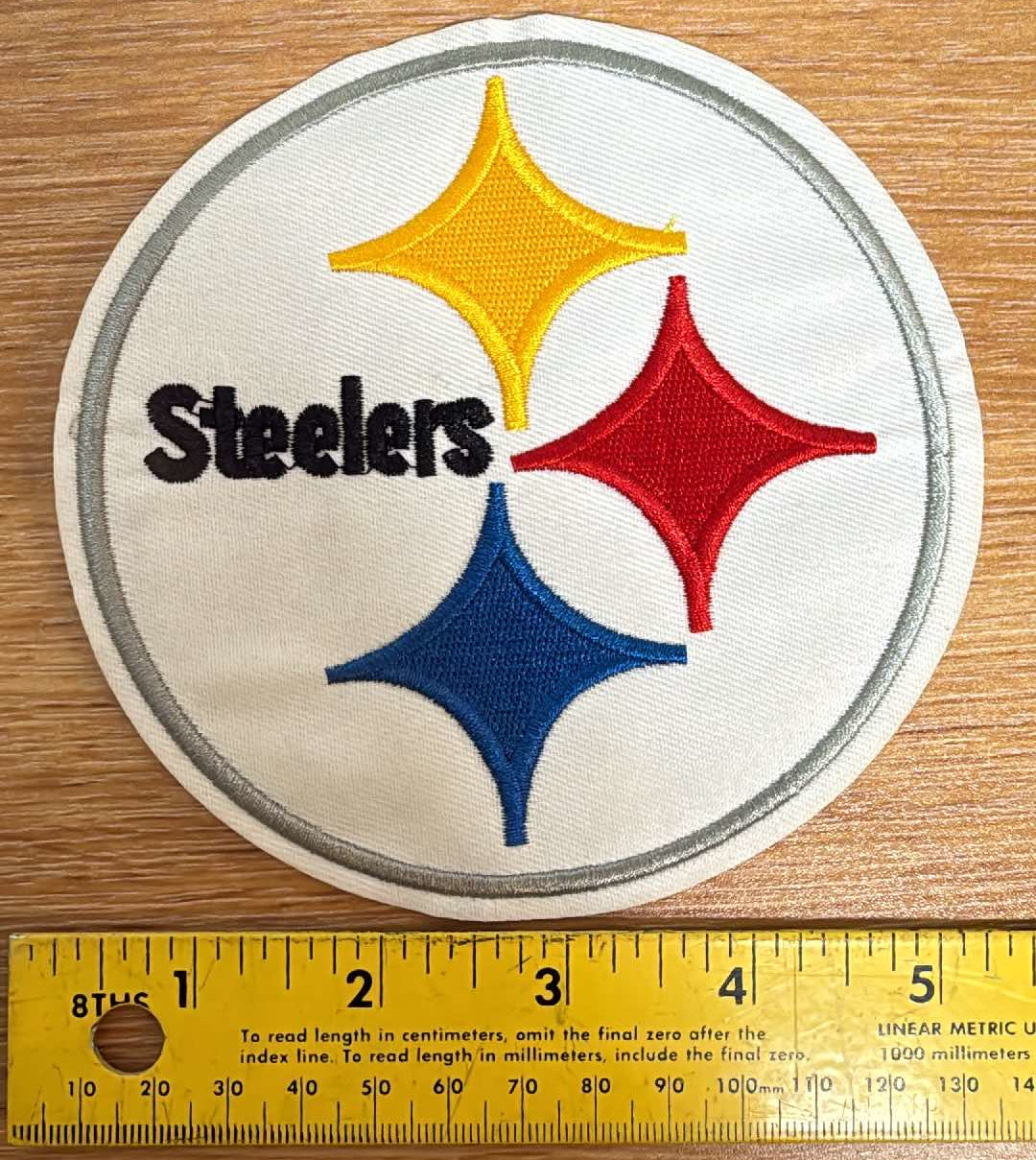 Large Steelers - IRON-ON Embroidered Patch - Sold Individually