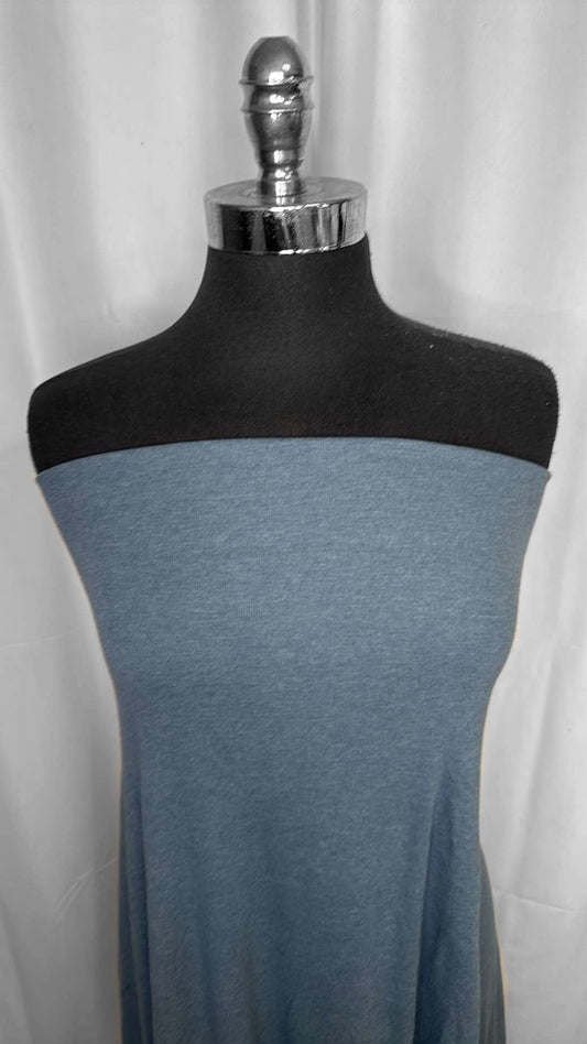 Teal - 1x1 Combed Cotton Rib - 2 yard Cut