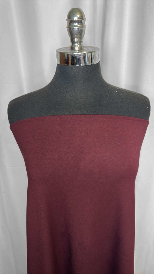 Burgundy - Heavy Modal/Spandex - 2 Yard Cut