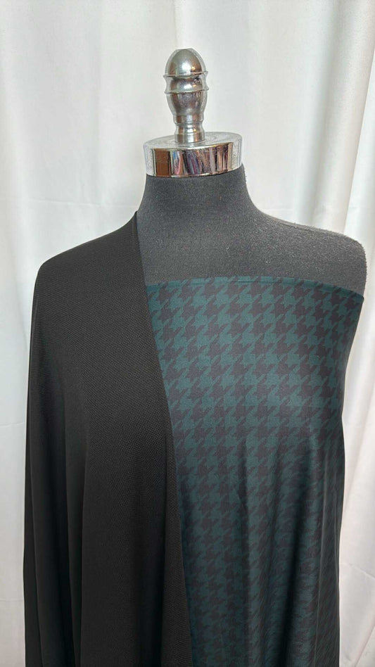 BLACK/HOUNDSTOOTH BUNDLE : 2YD Hunter Houndstooth Yoga PF & 2YD Black Dri Fit : A27633