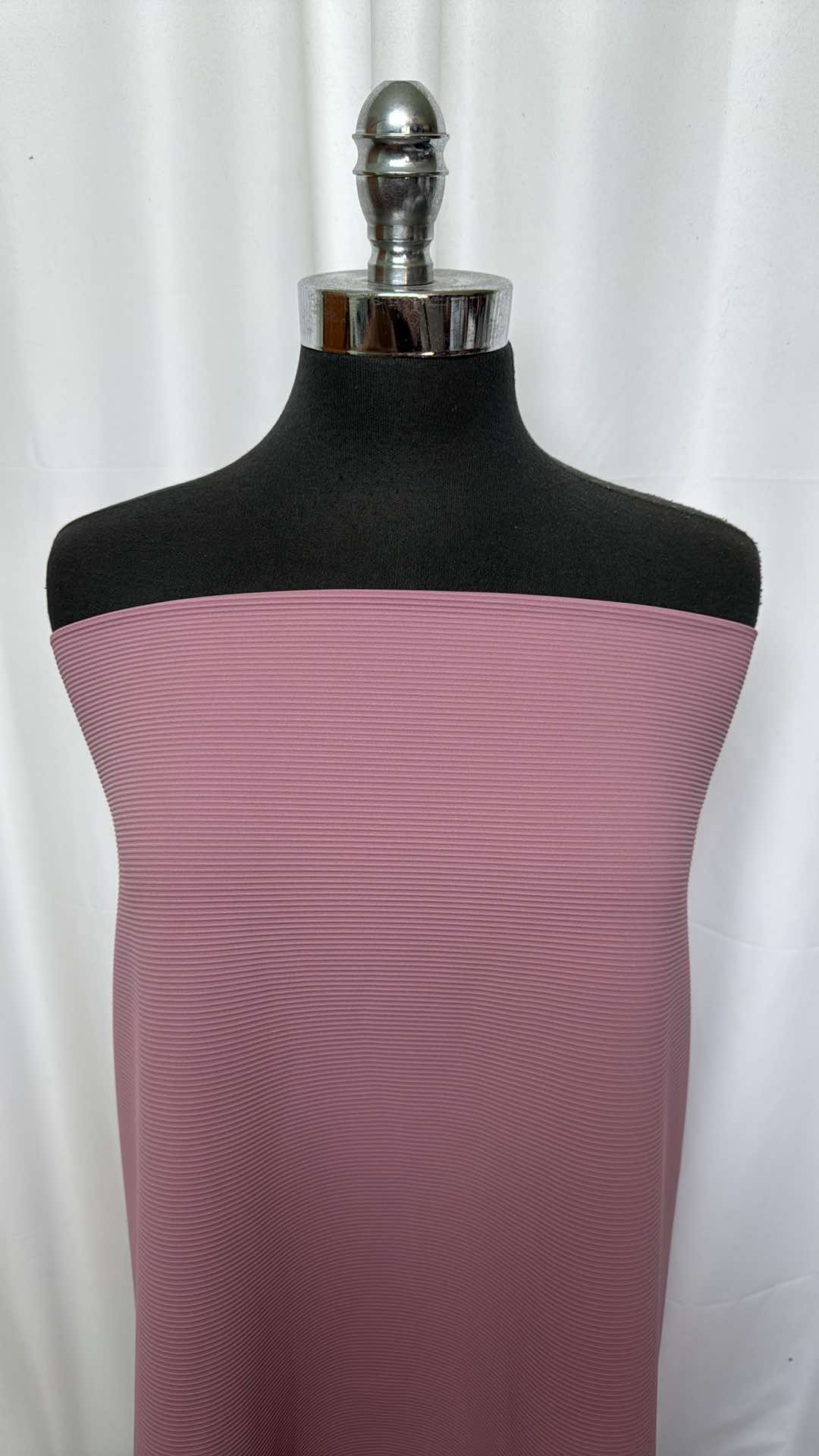 Mauve - Heavy Performance Rib Knit - 2 Yard Cut