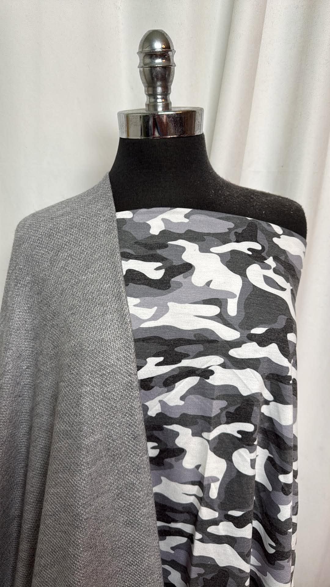 CAMO/GREY HONEYCOMB BUNDLE :  1.5YD Camo PRS FT & 2YD Grey Honeycomb SK : A30770