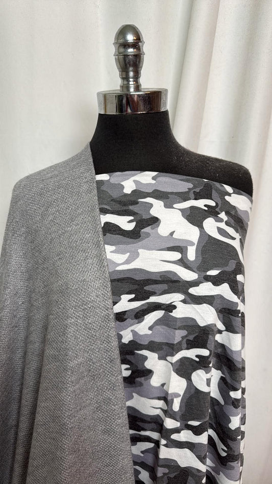 CAMO/GREY HONEYCOMB BUNDLE :  1.5YD Camo PRS FT & 2YD Grey Honeycomb SK : A30770