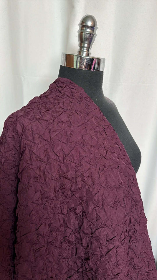 Plum - Textured Woven - 2 Yard Cut