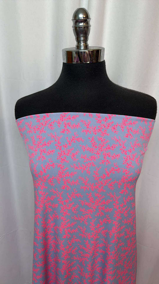 Lavender/Neon Pink - ITY - 2 Yard Cut