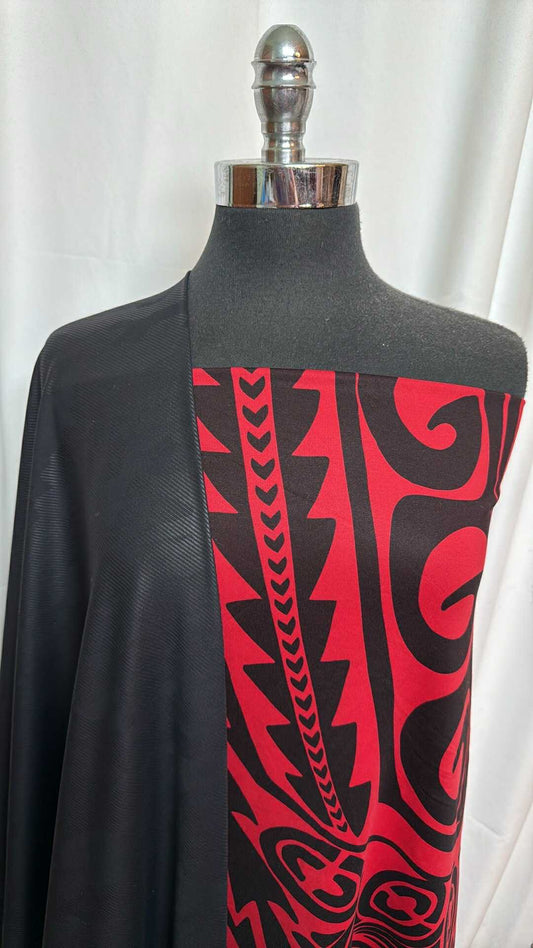 BLACK CAMO/TRIBAL BUNDLE : 2YD Black Camo Brushed-Back PF & 2YD Tribal Brushed-Back PF : A27635