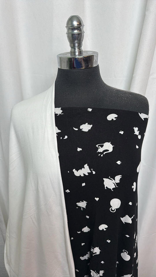 WHITE/FALLING GIRL BUNDLE : 1+YD Falling Girl R/S & 1.5YD White C/S : A30327