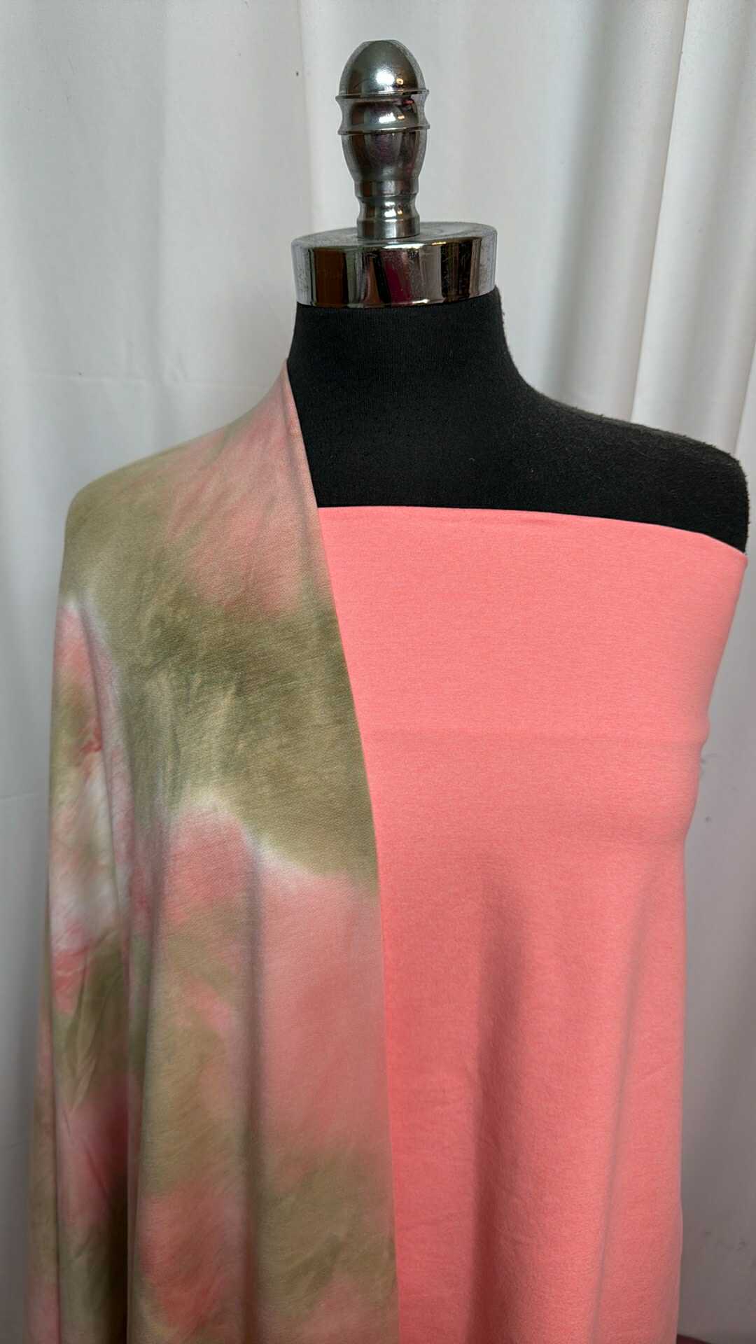 ELECTRIC PINK/TIE DYE BUNDLE : 2YD Tie Dye PRS FT & 1YD Electric Pink Peached PF : A27505