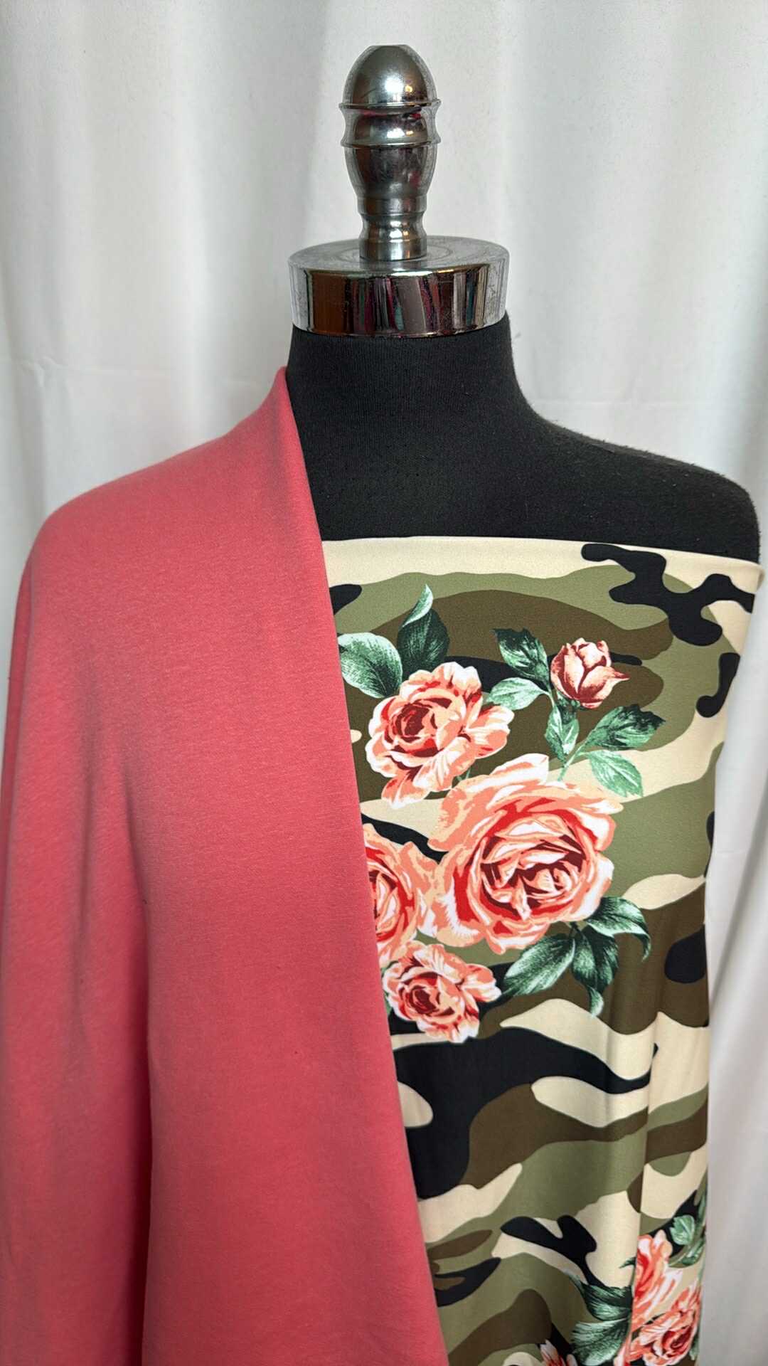 PLUSH/CAMO FLORAL BUNDLE : 2YD Camo Floral Single-Brushed PF & 1+YD SuperPlush : A28638