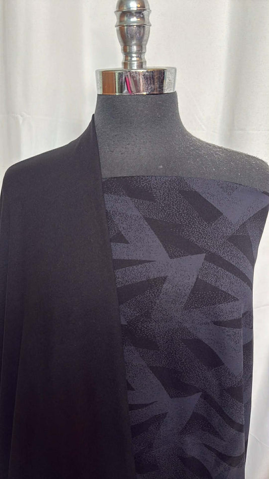BLACK/GREY GEO BUNDLE : 2YD Black/Grey Geo Heavy PF & 2YD Black Heavy Brushed PF : A29539