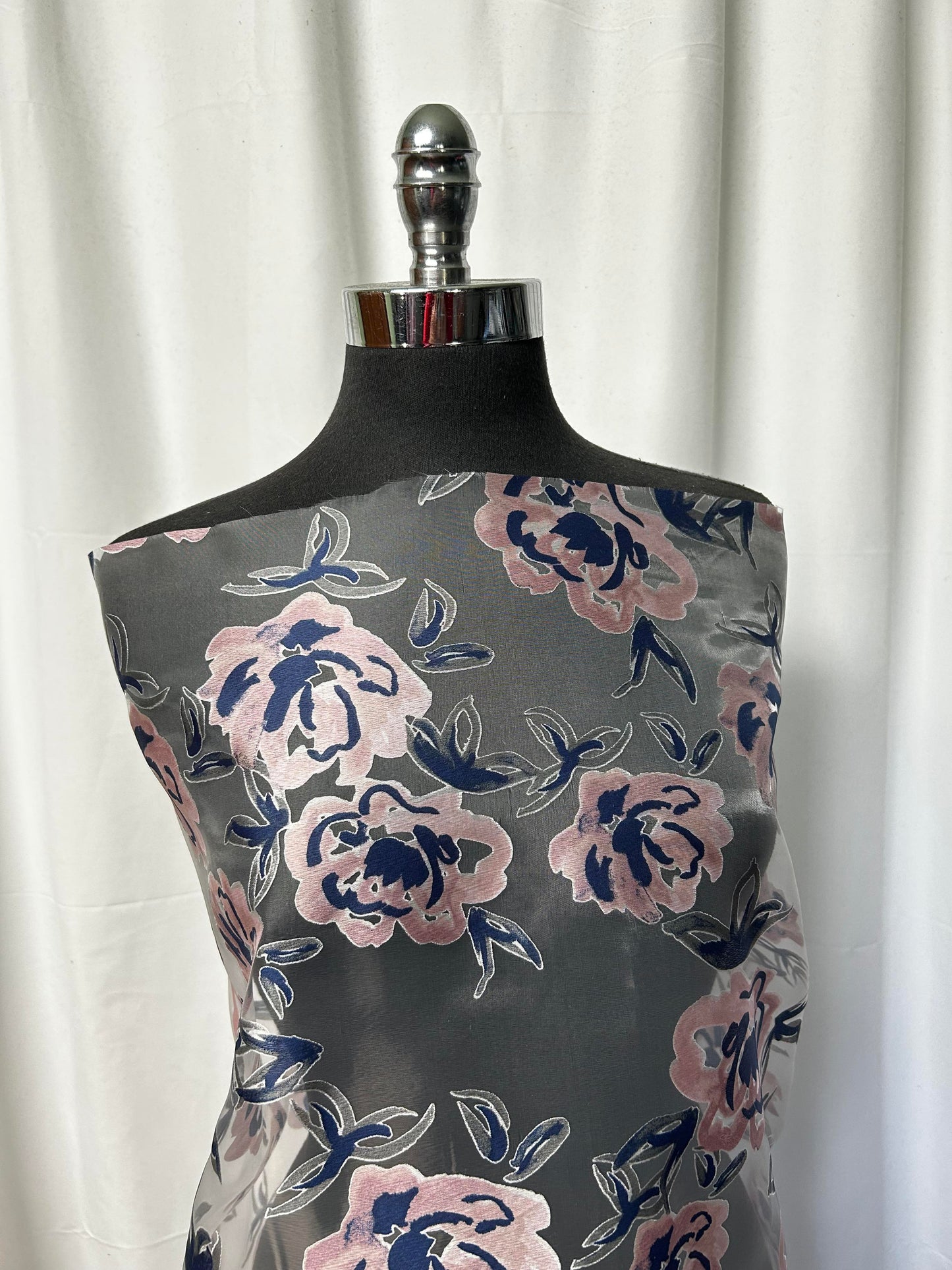 Floral - Printed Organza - 1 Yard Cut