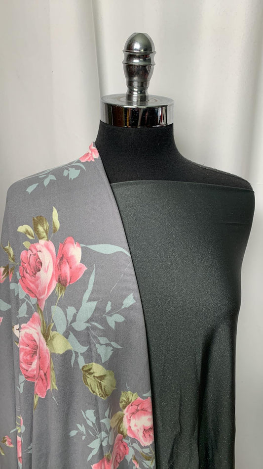 SHIMMER/FLORAL BUNDLE : 2YD Shimmer Yoga PF & 2YD Floral Oakley SK : A2162