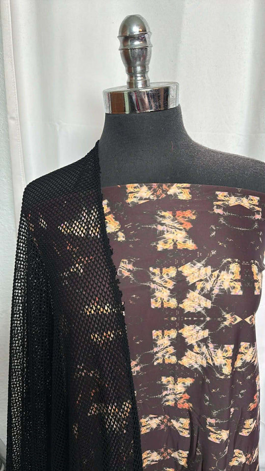 ABSTRACT/BLACK MESH BUNDLE : 2YD Black Mesh & 2YD Abstract N/S Swim : A29897
