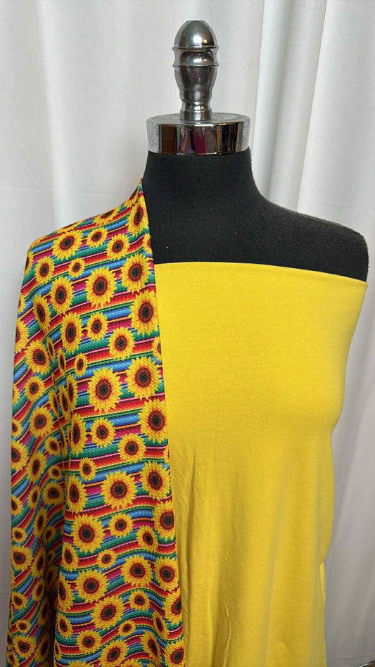 YELLOW/SUNFLOWER BUNDLE : 2YD Sunflower Bullet (36" Wide) & 1YD Yellow C/S : A27486