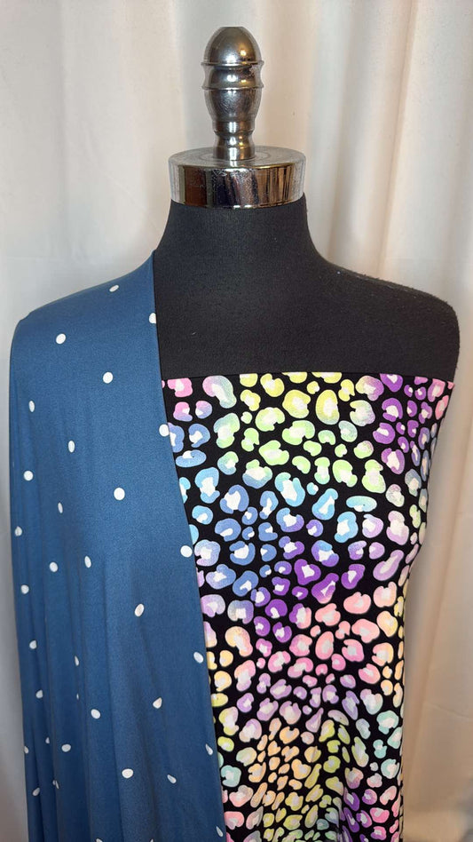 BLUE DOT/LEOPARD BUNDLE : 2YD Blue Dot DBP & 2YD Leopard DBP : A26729