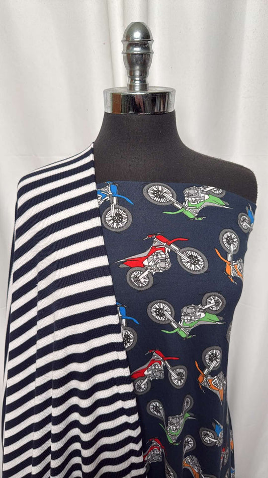 STRIPE/MOTORBIKE BUNDLE : 1YD Motorbike DBP & 2YD Stripe Thermal : A26655