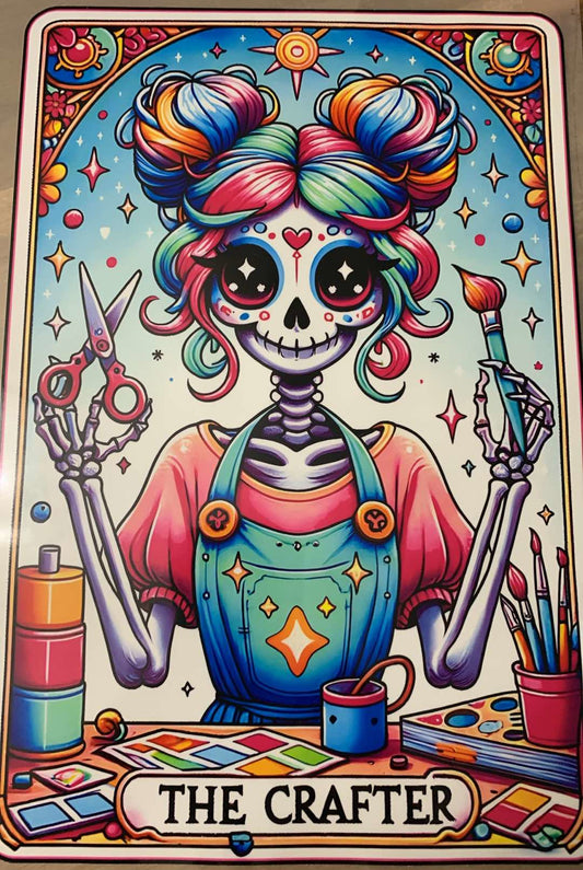 Tarot "The Crafter" Day - Iron On Decal - Sold Individually