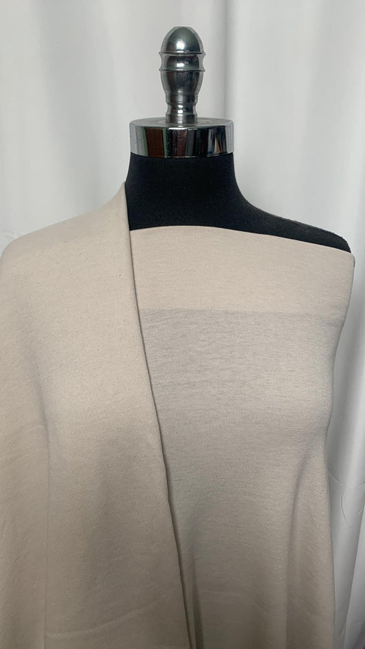 BONE BUNDLE : 1YD Bone Rib & 1.5YD Bone Sweatshirt Fleece : A2130