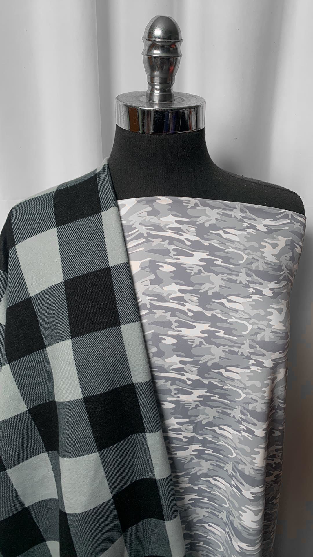 PLAID/CAMO BUNDLE : 46" Plaid SuperPlush & 2YD Camo Yoga PF : A2328