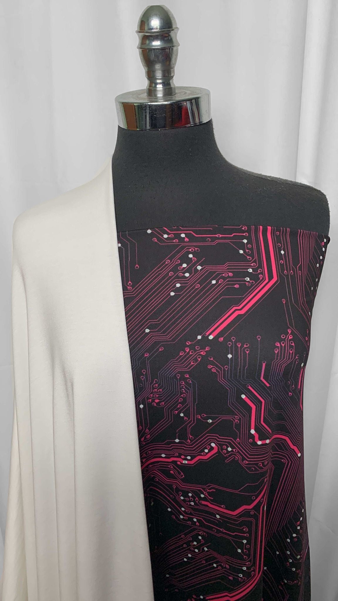 IVORY/CIRCUIT BOARD BUNDLE : 2YD Circuit Board Yoga PF & 2YD Ivory Tencel : A25618