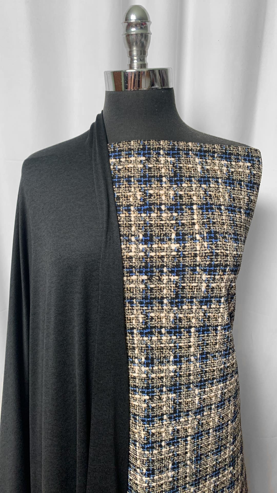 BLACK/PLAID BUNDLE : 2YD Black Featherweight PF & 2YD Plaid Bullet : A2387