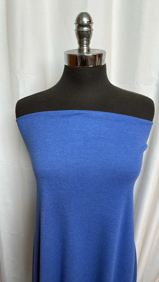 Blue - 1x1 Cotton Rib - 2 yard Cut