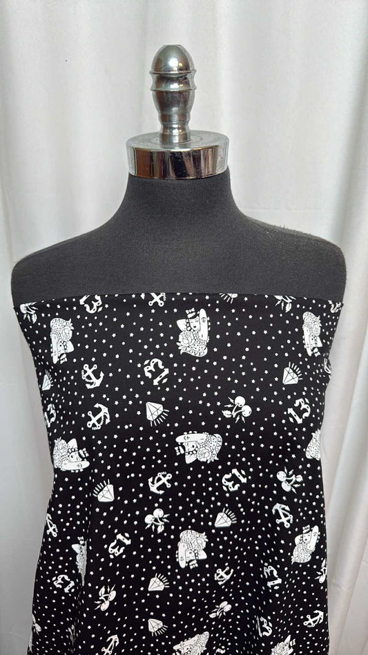 Lucky Icons - Cotton/Spandex Stretch Woven (52" Wide) - 2 Yard Cut