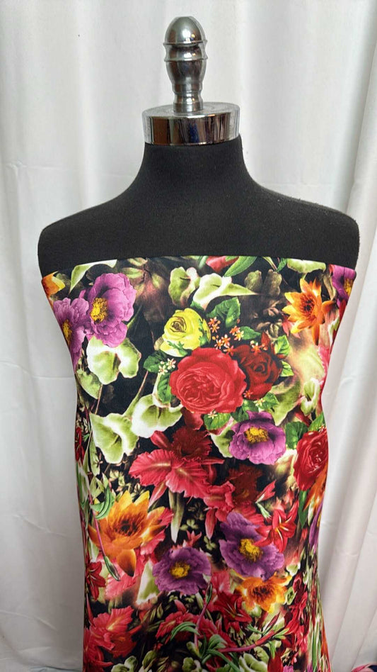 Photo Floral - Scuba - 2 Yard Cut