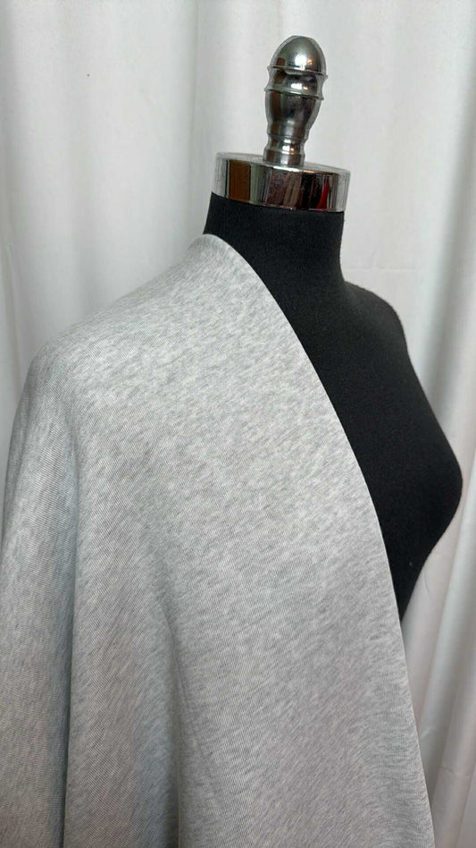Heather Grey - Cotton/Poly Sweatshirt Fleece (72" Wide) - 2 Yard Cut