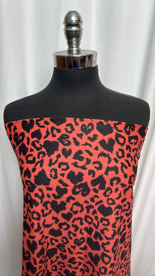 Heart Leopard - Yoga Performance - 2 Yard Cut