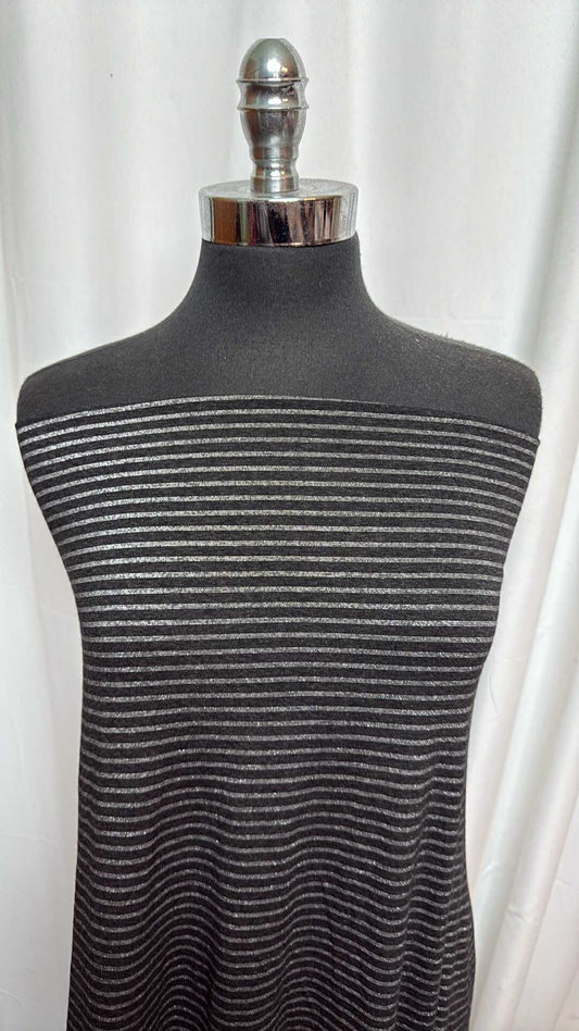 Stripe - PRS Jersey with Lurex - 2 Yard Cut