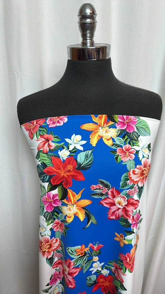 135 - Double-Border Nylon/Spandex Swim -  2 Yard Cut