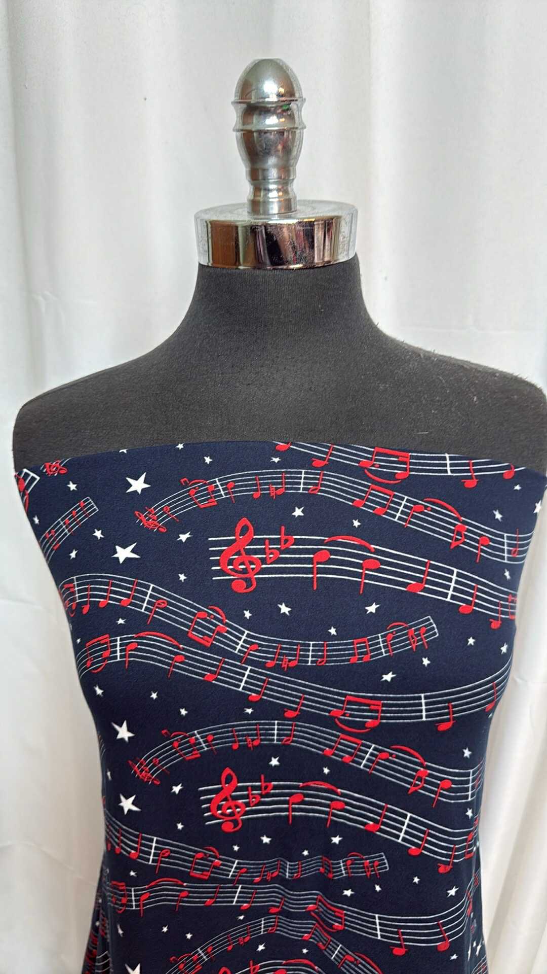 Star Spangled - Double Brushed Poly Spandex - 2 Yard Cut