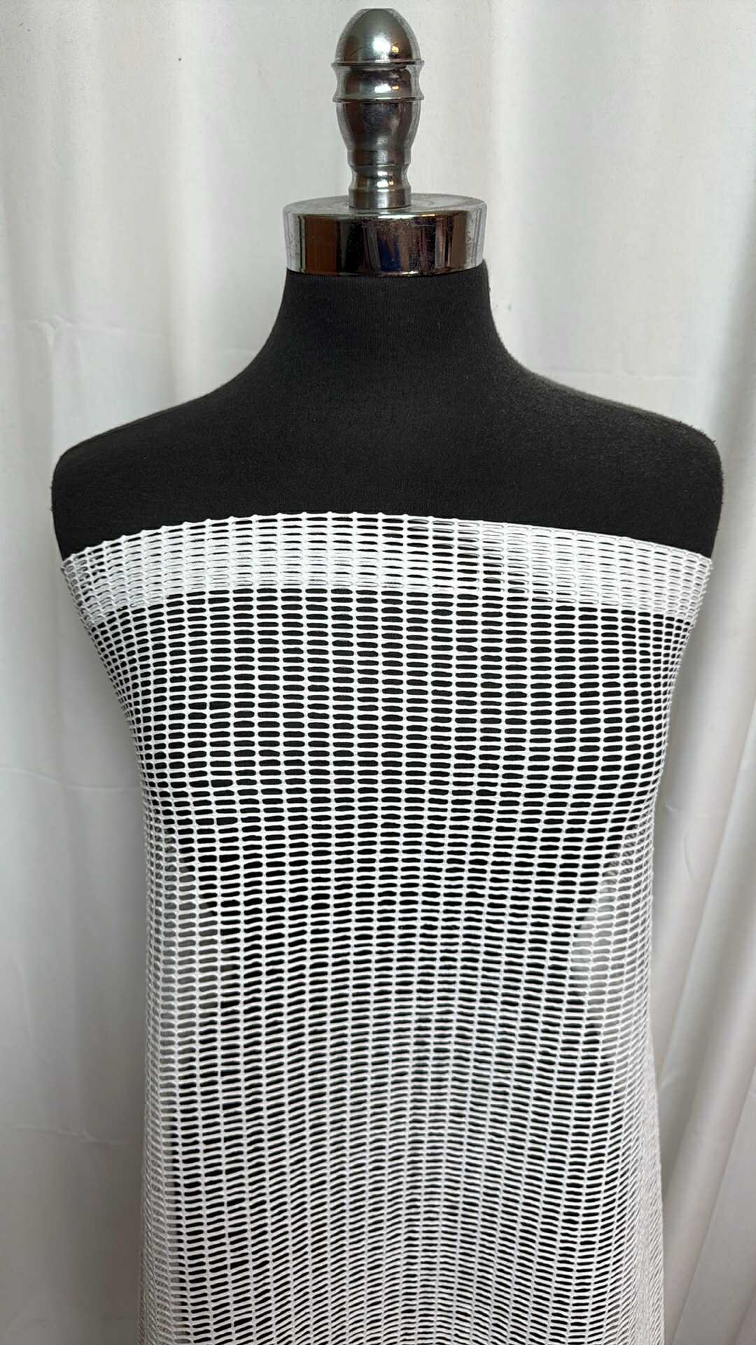 White - Nylon/Spandex Mesh (54" Wide) -  2 Yard Cut