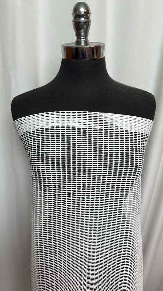 White - Nylon/Spandex Mesh (54" Wide) -  2 Yard Cut
