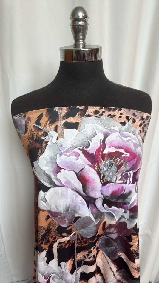 Large Floral/Animal Print - Venezia ITY - 3 Yard Cut