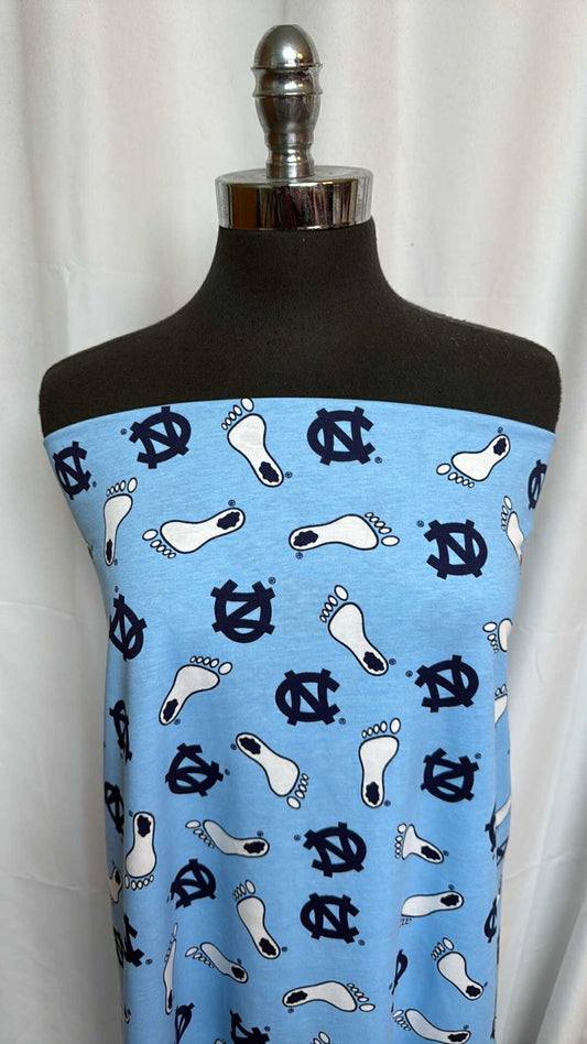 NC Tarheels - Cotton Jersey - 2 Yard Cut