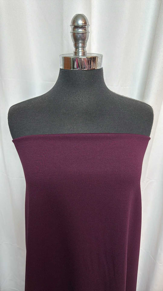 Wine - Nylon Ponte - 2 Yard Cut