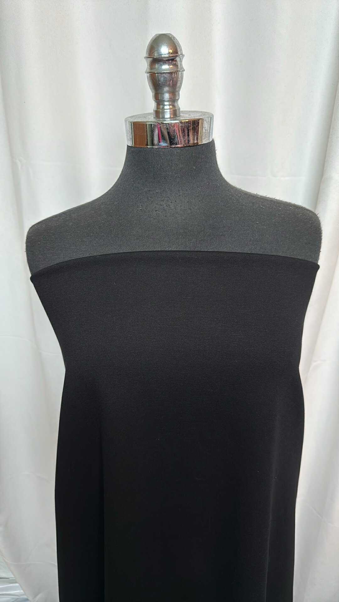 Black - Nylon Ponte - 2 Yard Cut