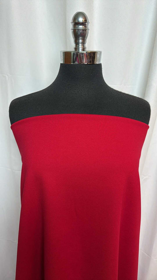 Red - Nylon Ponte - 2 Yard Cut