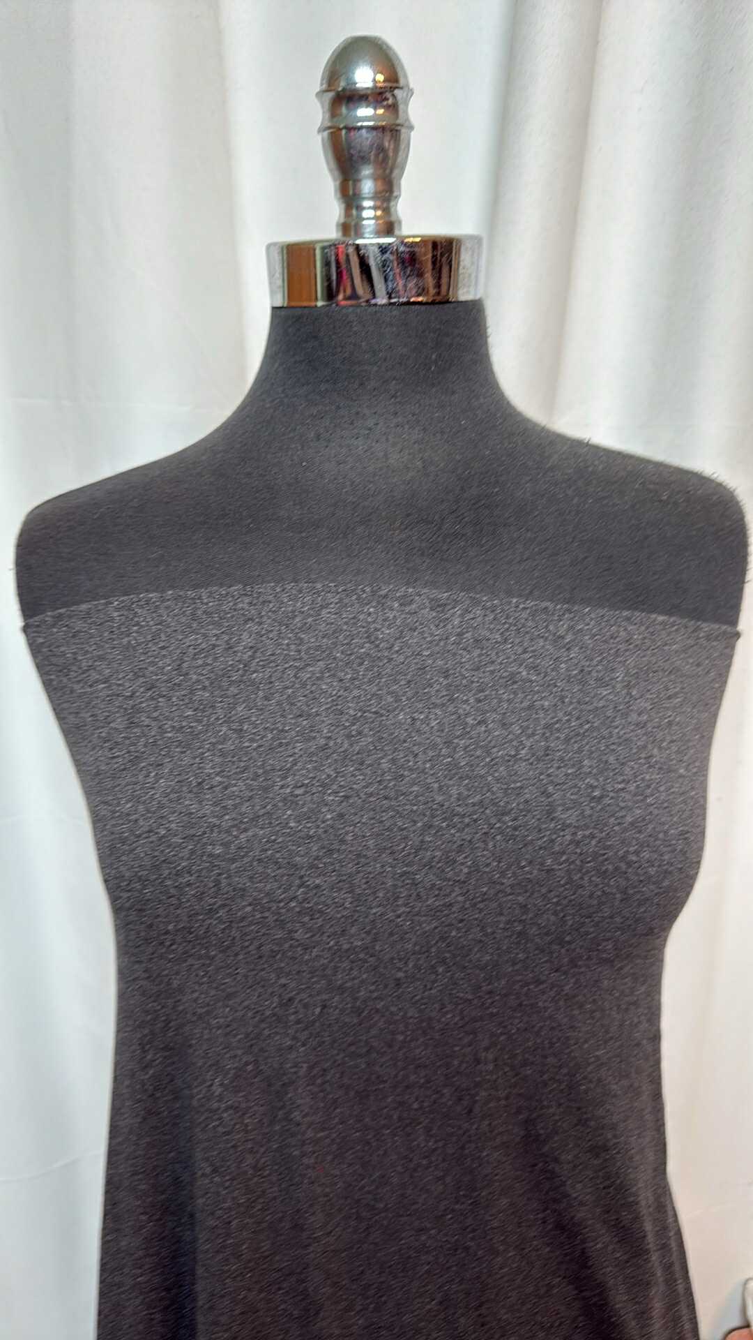 Charcoal 2-Tone - Double Brushed Poly Spandex - 2 Yard Cut