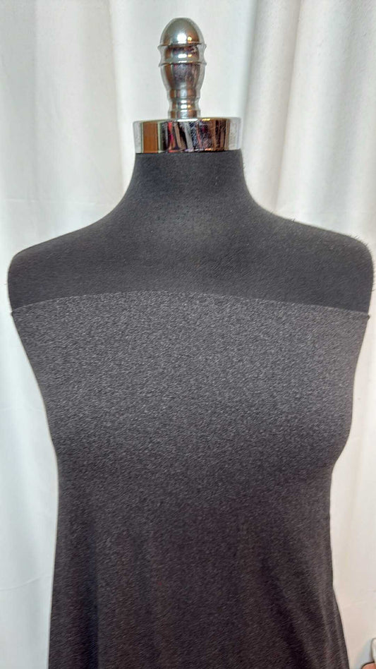Charcoal 2-Tone - Double Brushed Poly Spandex - 2 Yard Cut