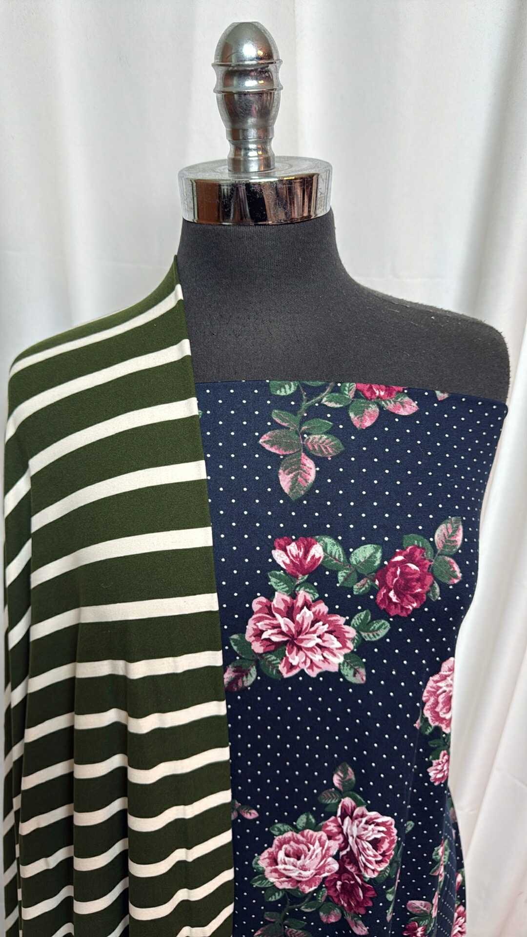 DOT FLORAL/STRIPE BUNDLE : 2YD Dot Floral DBP & 2YD Stripe DBP : A27866