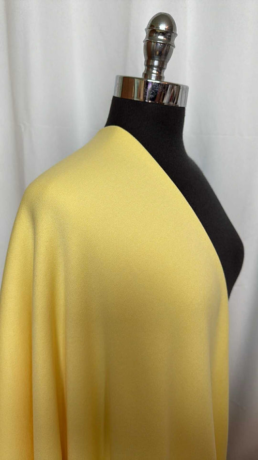 Yellow - Cotton/Poly Sweatshirt Fleece (Read Description) - 2 Yard Cut