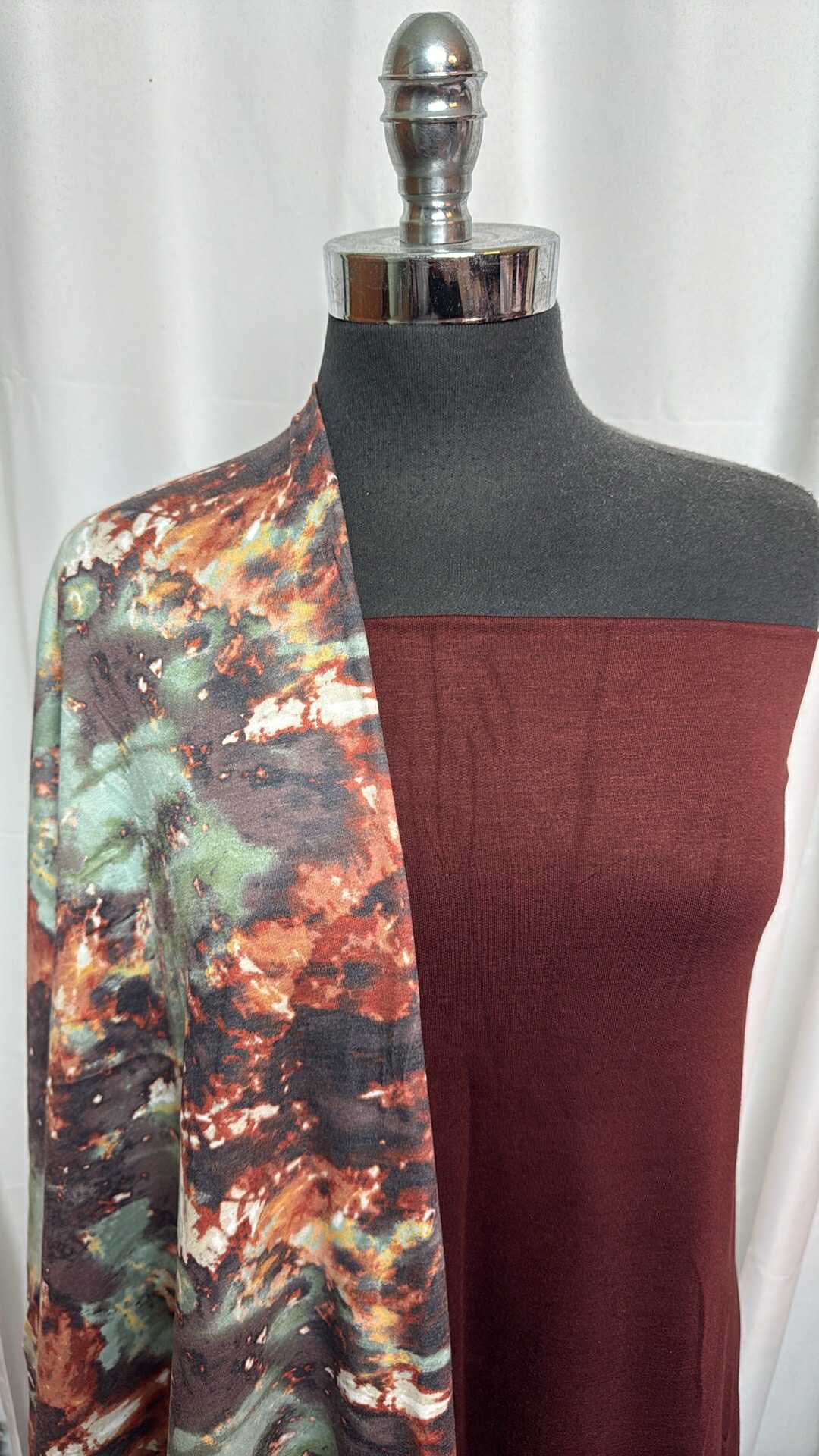 RUST TIE DYE BUNDLE : 2YD Brown PRS FT & 2YD Rust Tie Dye PRS FT : A28162