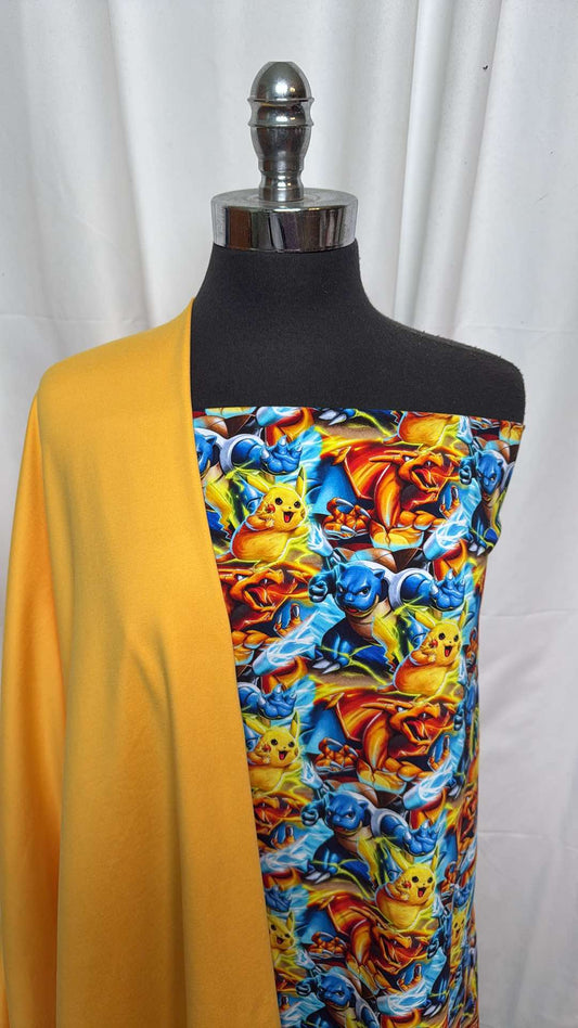 SUNFLOWER/CATCH 'EM ALL BUNDLE : 2YD Catch 'em All C/S & 2YD Sunflower Peached PF : A26201