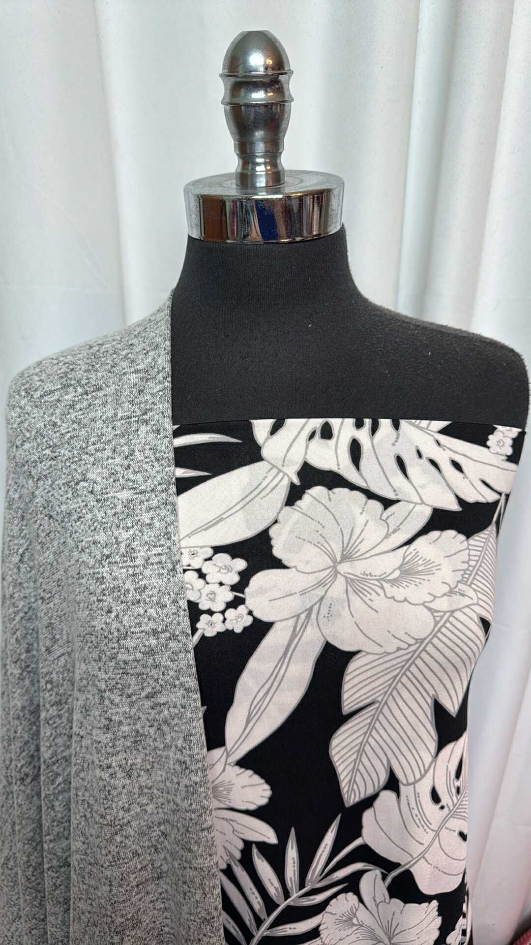 FLORAL/STATIC BUNDLE : 2YD Floral ITY & 2YD Static Brushed Hacci SK : A27753