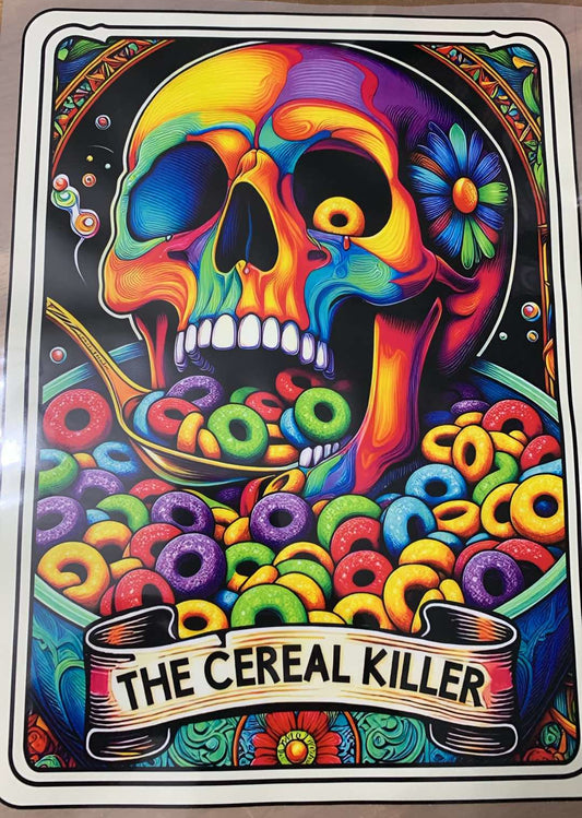 Tarot "The Cereal Killer" - Iron On Decal - Sold Individually