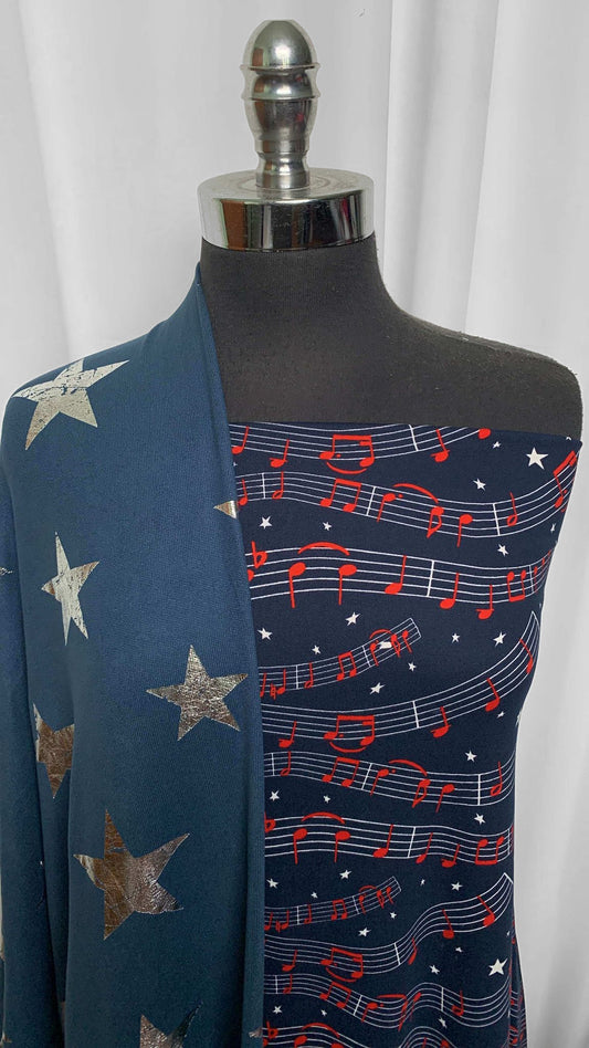 STAR SPANGLED BUNDLE : 2YD Star Spangled DBP & 2YD Foil Star Oakley SK : A25595